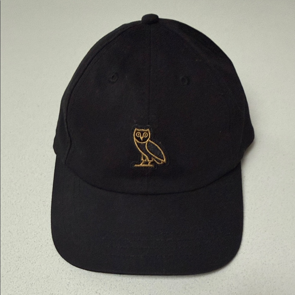 Black Owl Embroidered Cap